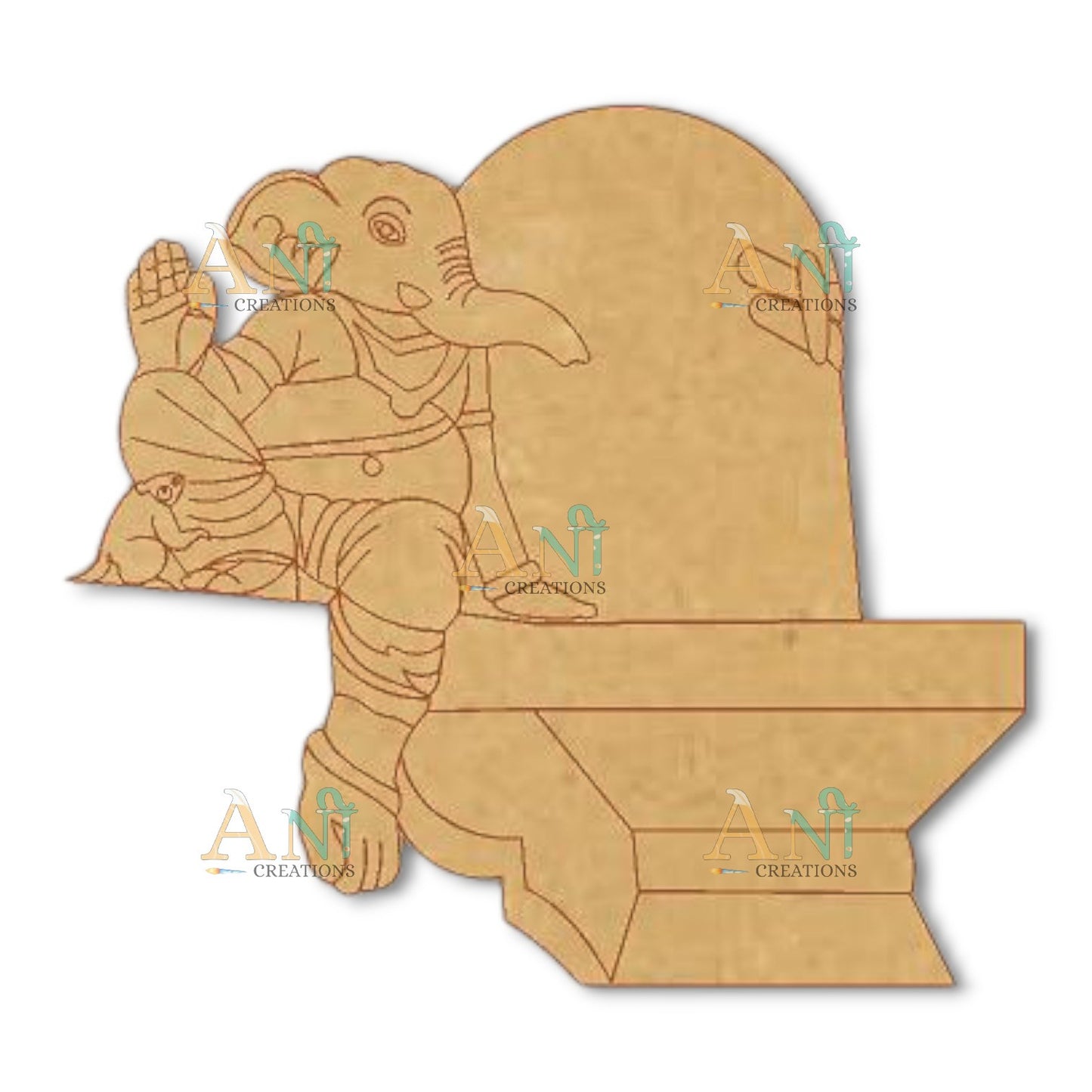Ganpati ji 3 MDF Cutout