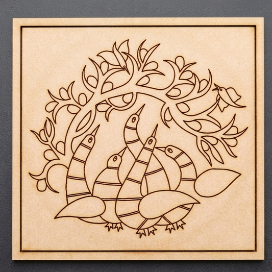 Gond art 3 MDF Premarked