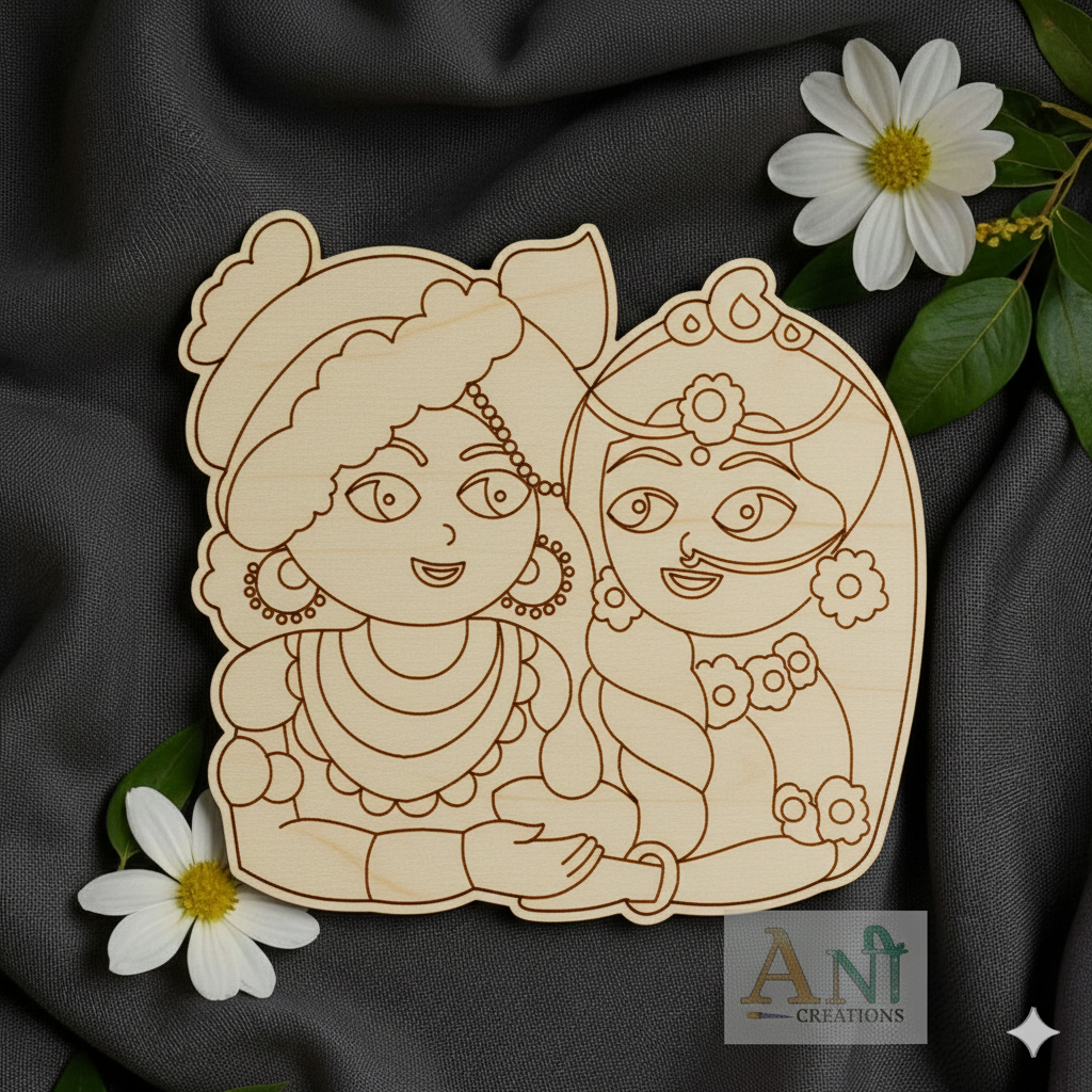 Radha krishna 8 MDF Cutout
