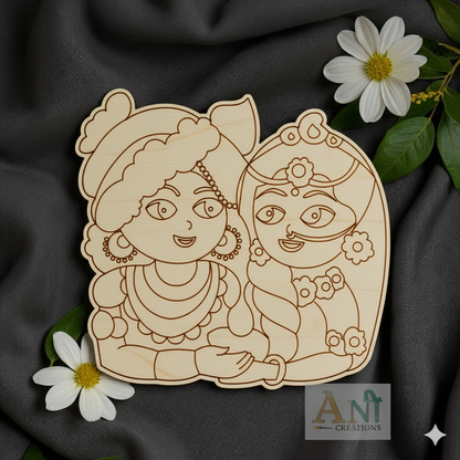 Radha krishna 8 MDF Cutout