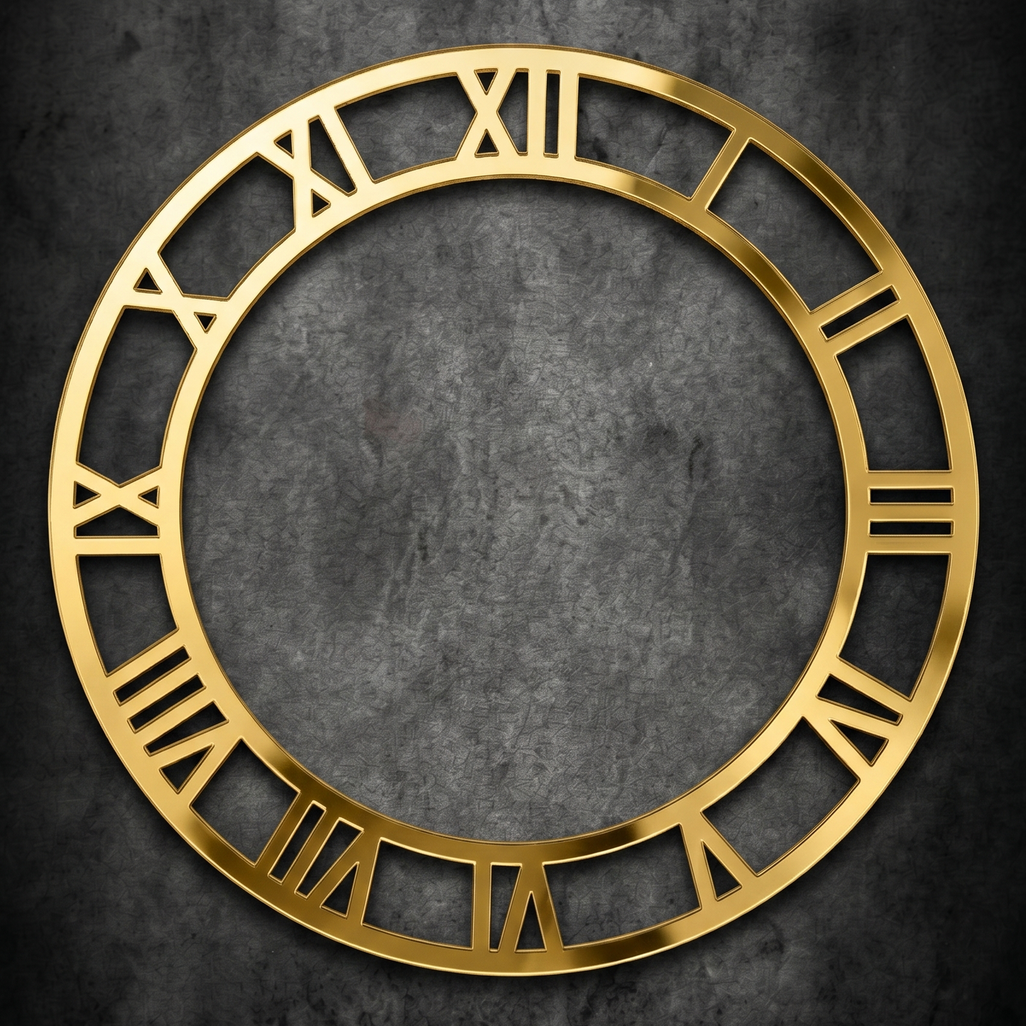 Golden Acrylic Roman Clock Dial 3