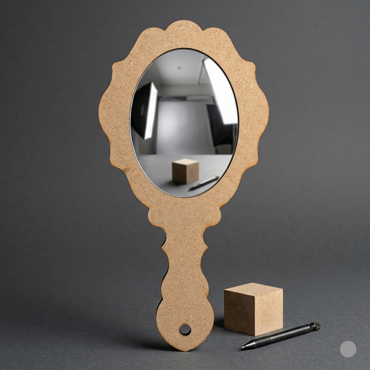 Hand Mirror MDF Cutout 3