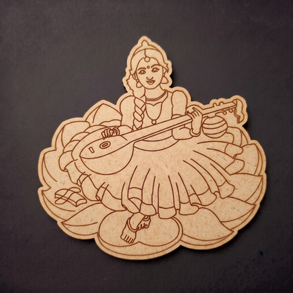 Saraswati ji 2 MDF Cutout