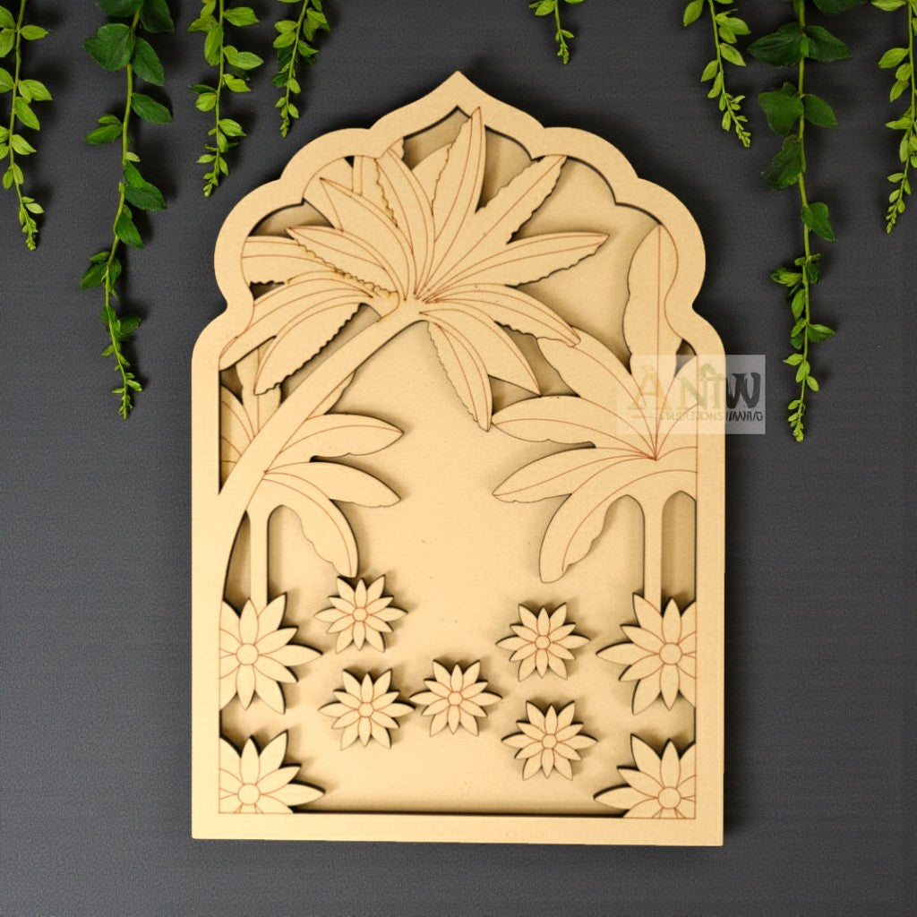 MDF Double Layer tree Jharokha 20