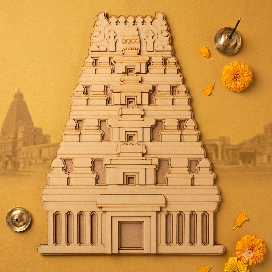Meenakshi /South Indian temple /Gopuram  MDF cutout
