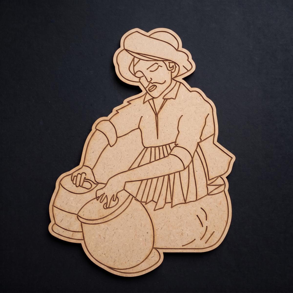 Rajasthani man music 2 MDF Cutout