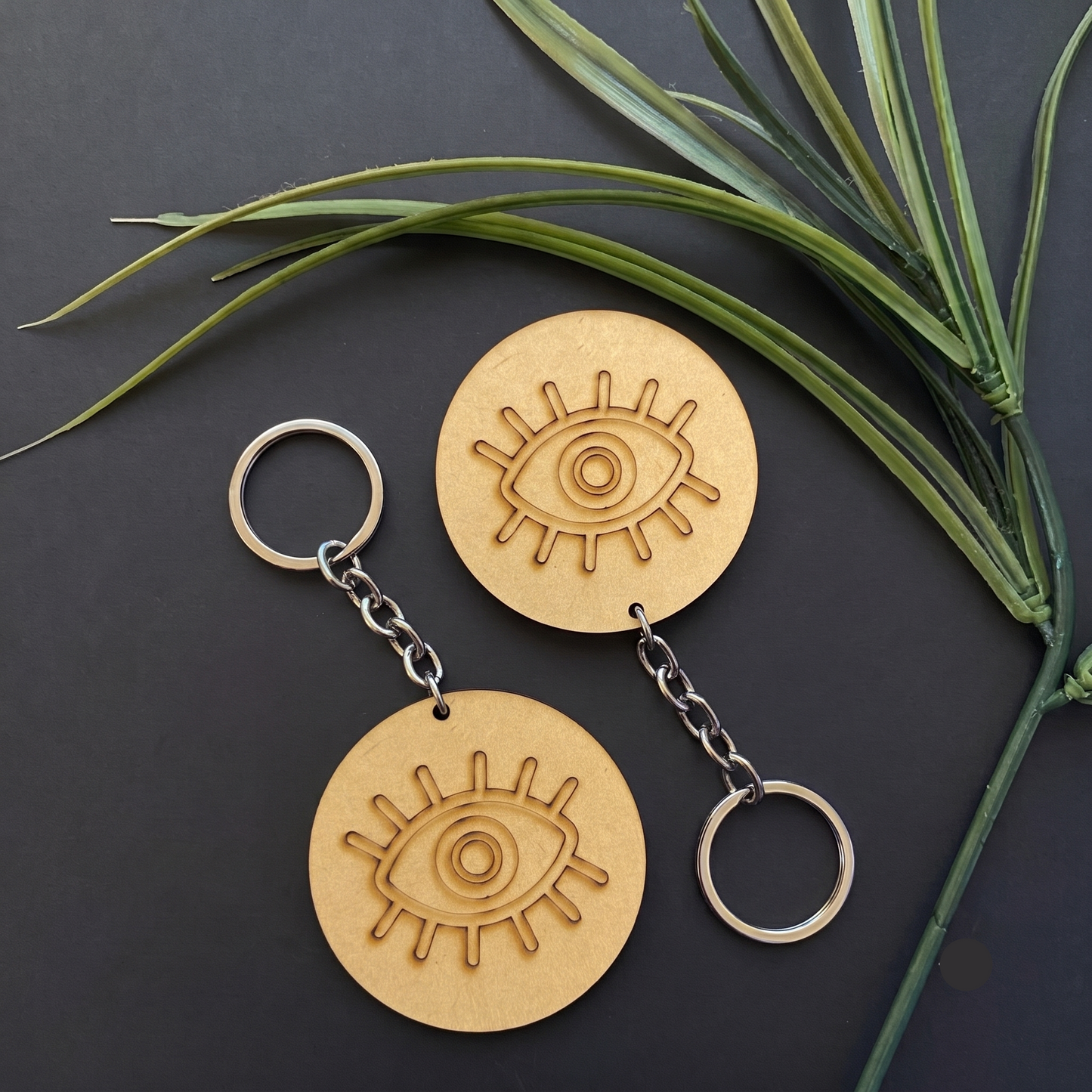Evil eye premarked With 1 Hole Cutout MDF Design