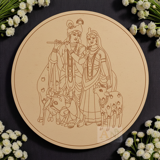 Radha krishna 6 MDF Premarked