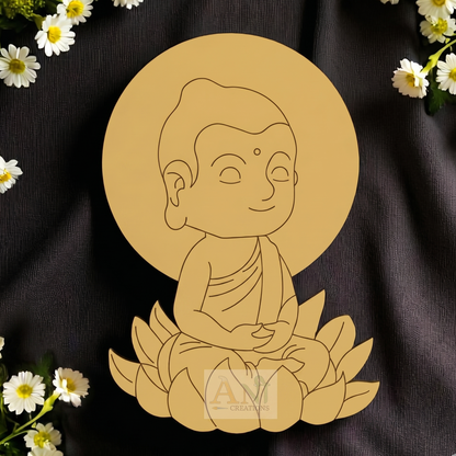 Baby Buddha MDF Cutout