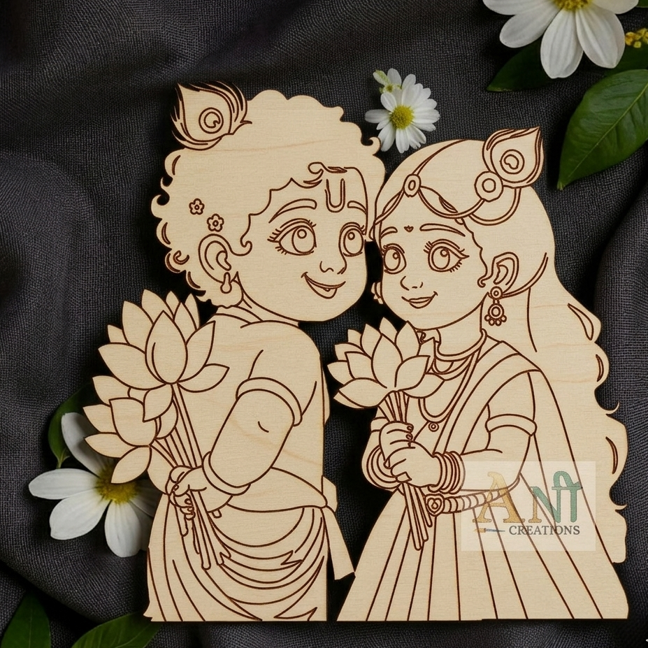 Radha krishna 13 MDF Cutout