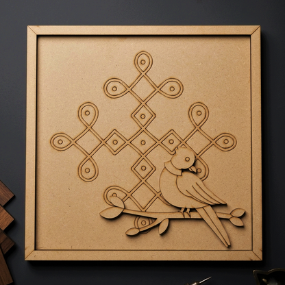 MDF Double Layer Kolam base 1