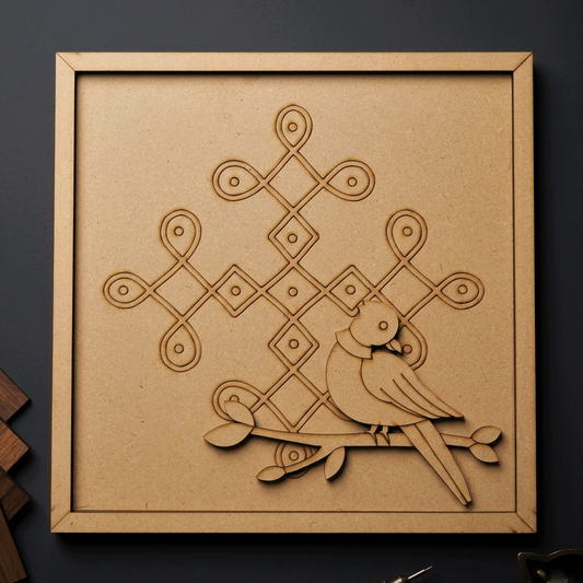 MDF Double Layer Kolam base 1