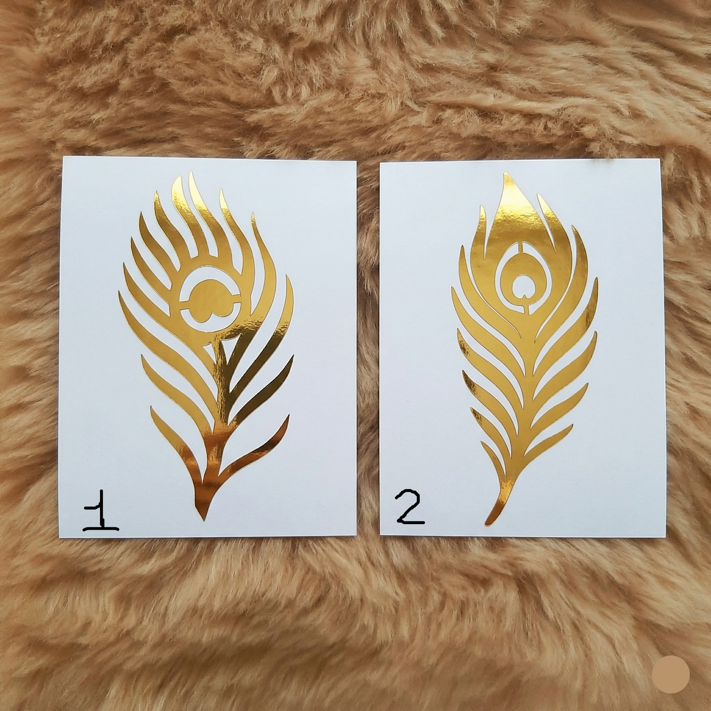 Mor pankh  peacock feather vinyl Sticker (1 pc)