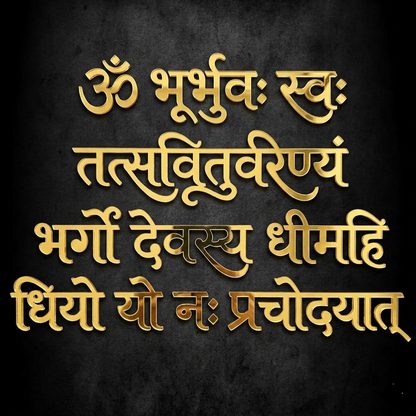 Gayatri Mantra Acrylic Cutouts