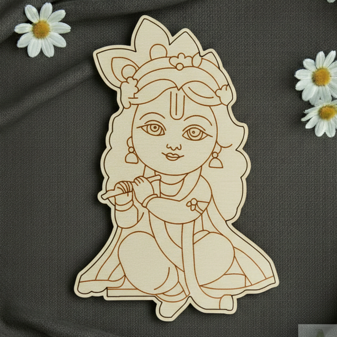 Baby krishna 5 MDF cutout