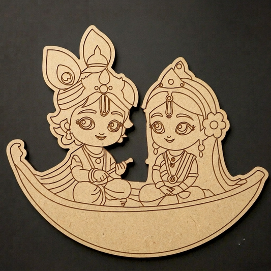Radha krishna 3 MDF Cutout