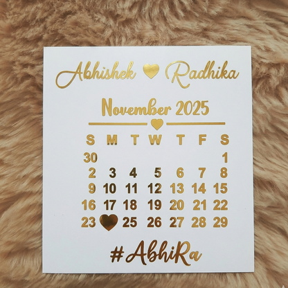 Calendar sticker Vinyl