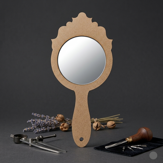 Hand Mirror MDF Cutout 4