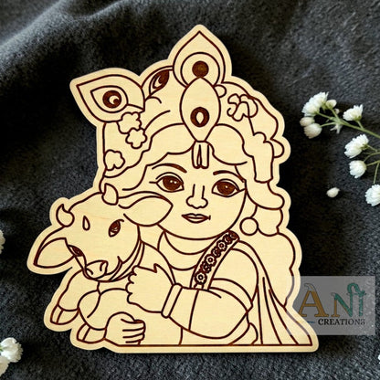 Baby krishna 11 MDF cutout
