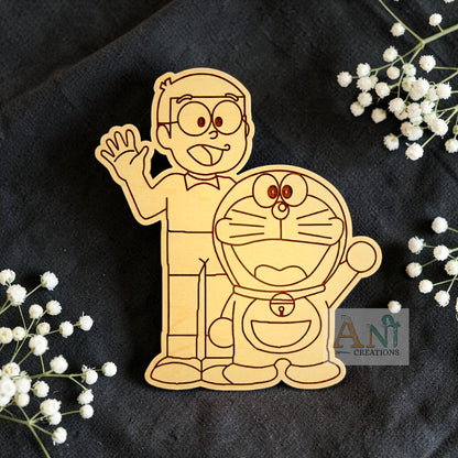 Nobita and Doraemon MDF Cutout