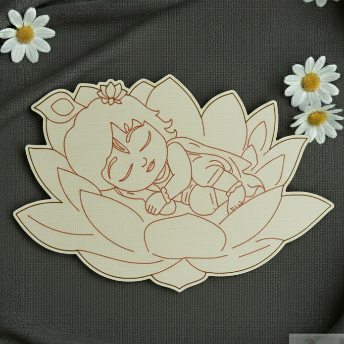 Baby krishna 3 MDF cutout