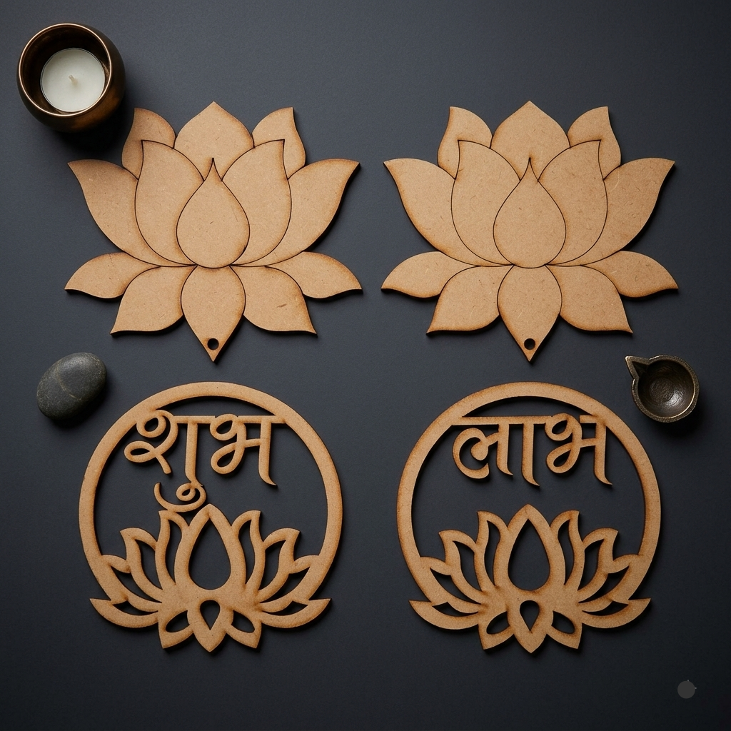 Lotus Shubh Labh hanging MDF Design 29
