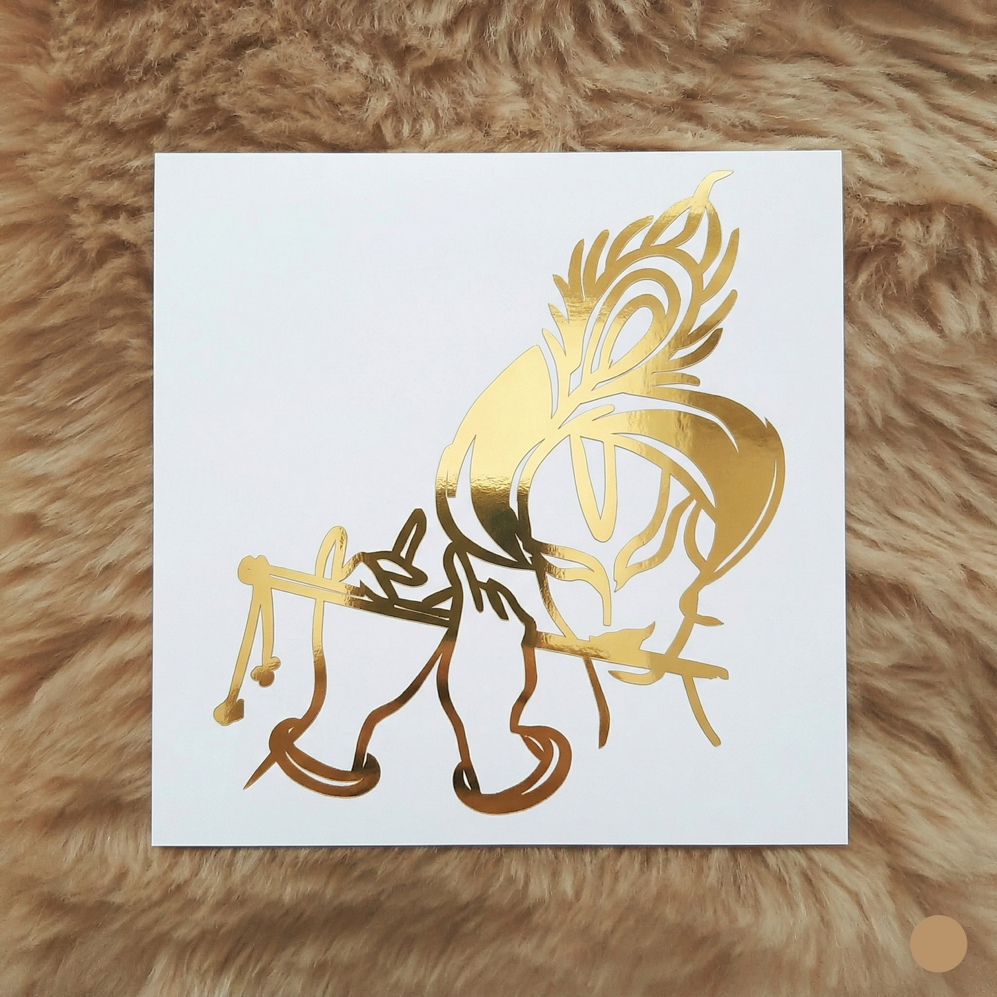 Krishna  bansuri vinyl Sticker