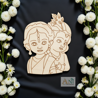 Radha krishna 7 MDF Cutout