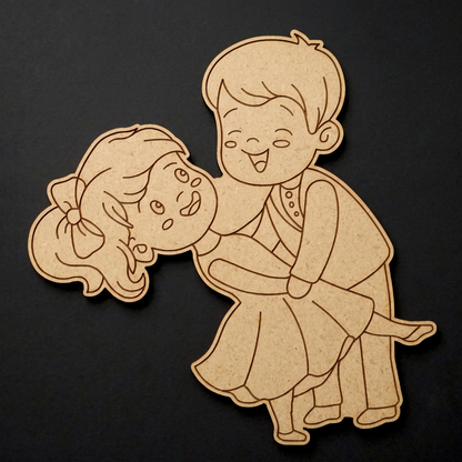 Couple 10 MDF Cutout