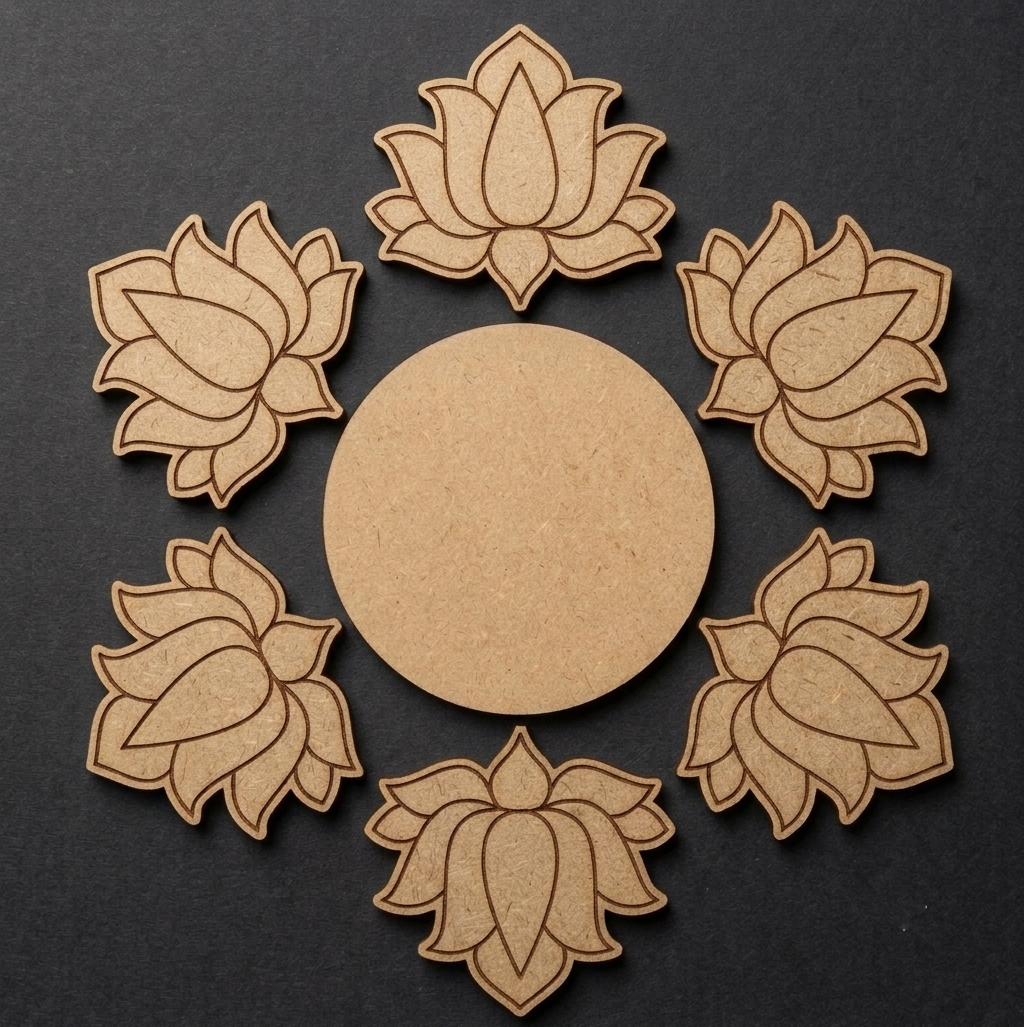 MDF Rangoli Base 51