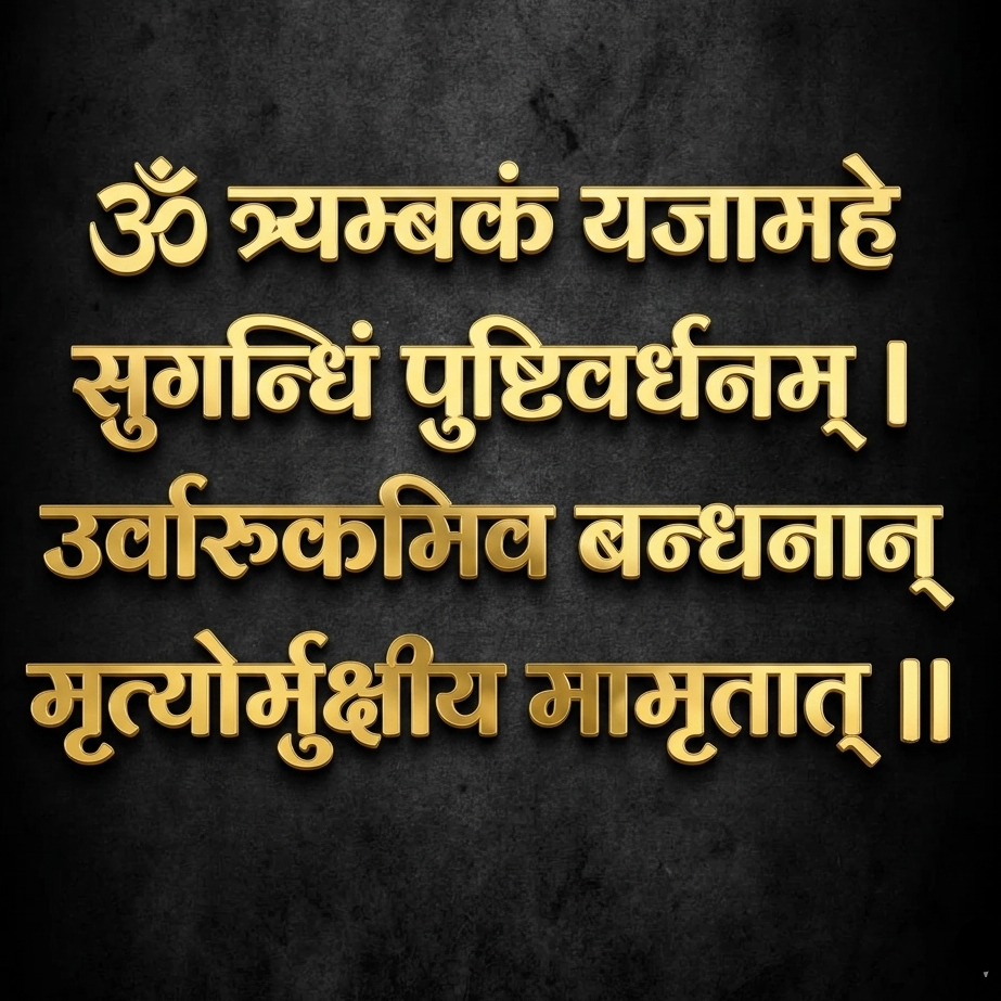 Mahamrityunjay Mantra  Acrylic Cutouts