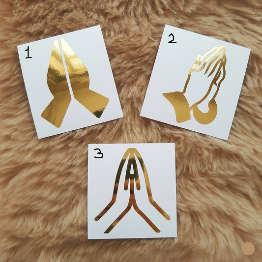 namaste hand logo Vinyl Sticker