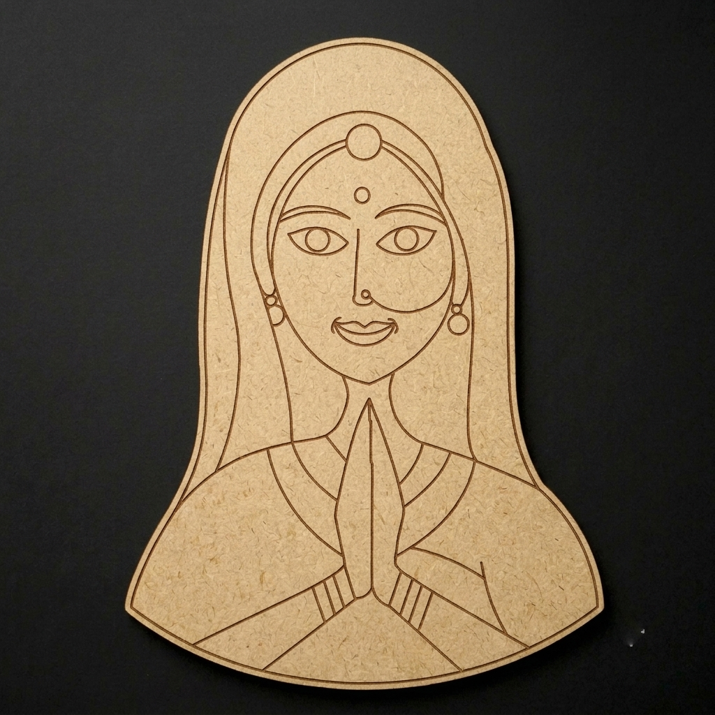 Padharo saa Woman 1 MDF Cutout
