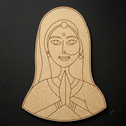 Padharo saa Woman 1 MDF Cutout