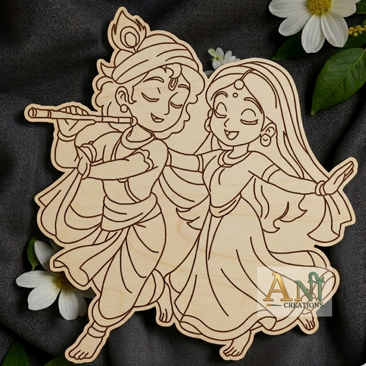 Radha krishna 14 MDF Cutout