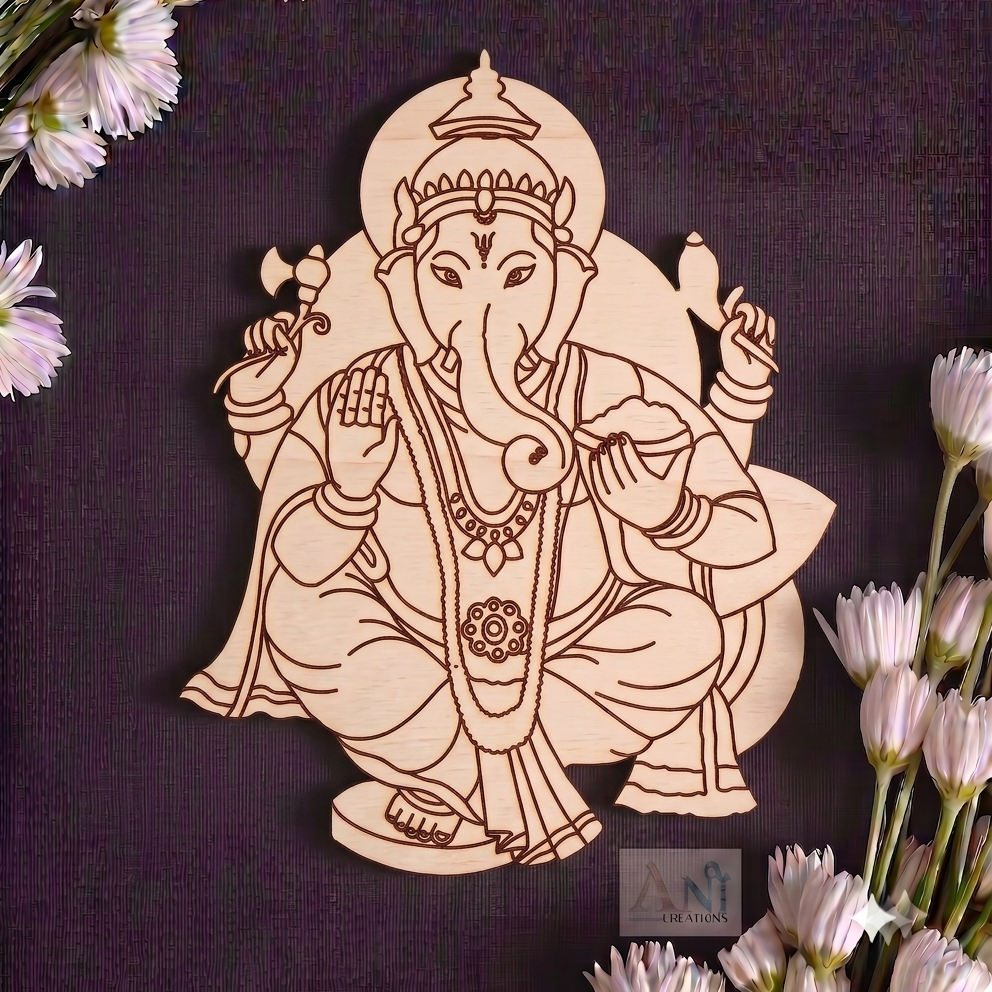 Ganesh ji 22 MDF Cutout