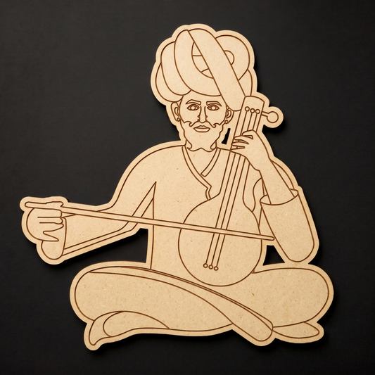 Rajasthani man music 1 MDF Cutout