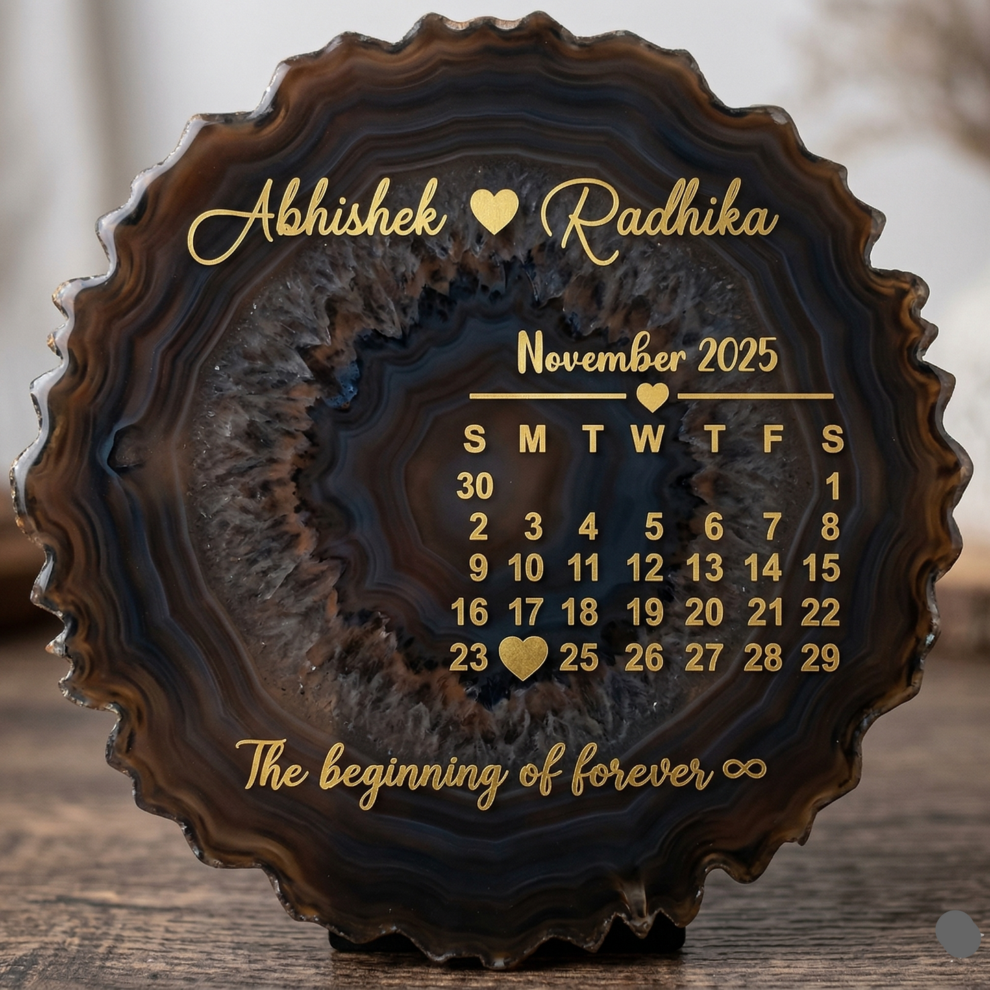 Calendar photo frame sticker