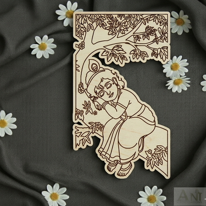 Baby krishna 13 MDF cutout