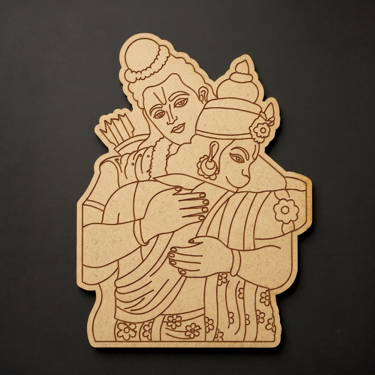 Ram hanuman MDF Cutout