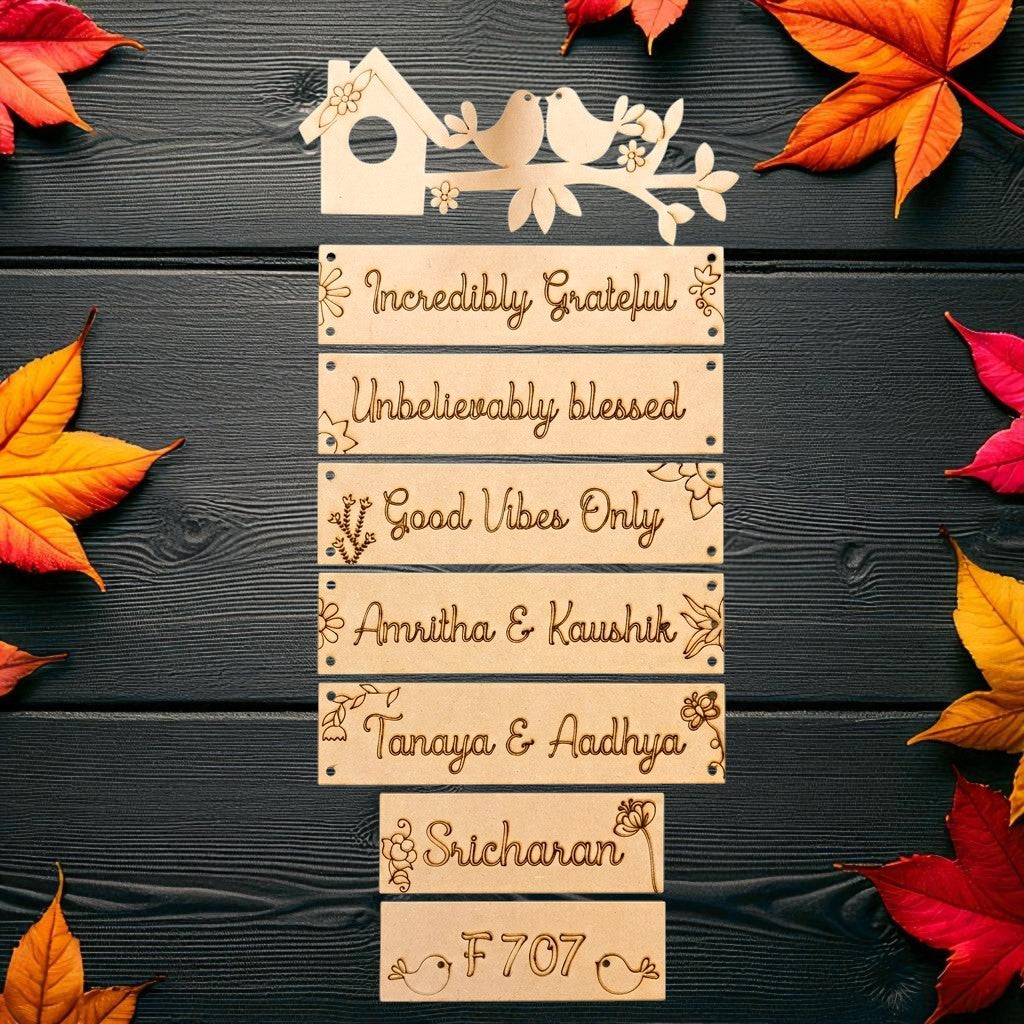 Sentiment Plank- Welcome To Our Home Theme