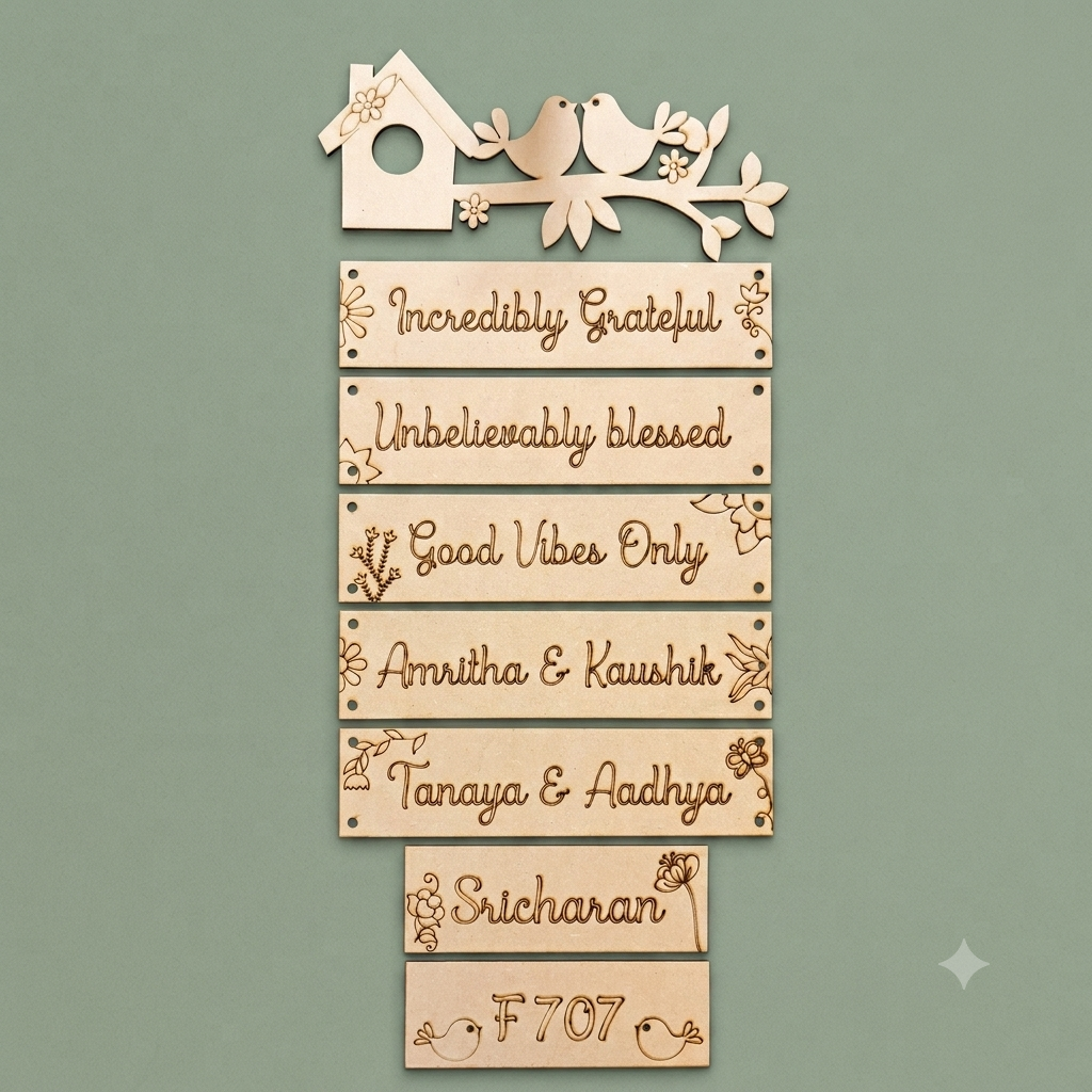 Sentiment Plank- Welcome To Our Home Theme