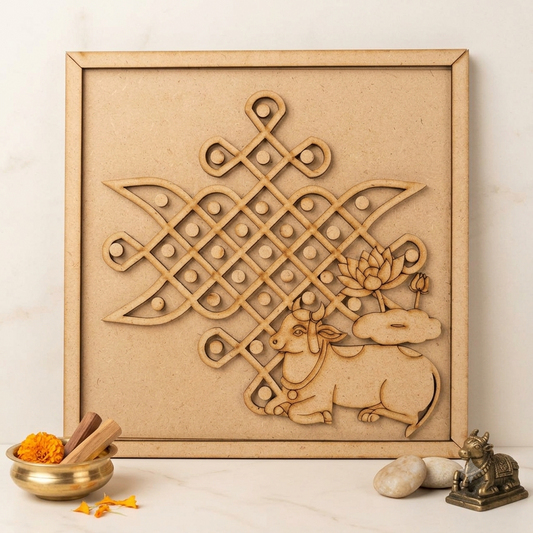 MDF Double Layer Kolam base 6