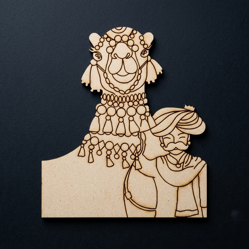 Rajasthani man 4 MDF Cutout