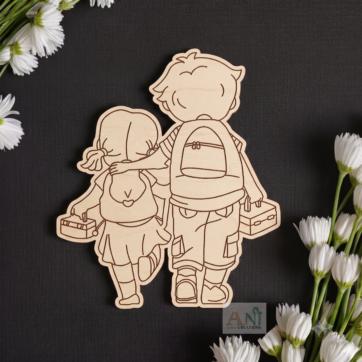 Brother and Sister 5 MDF Cutout