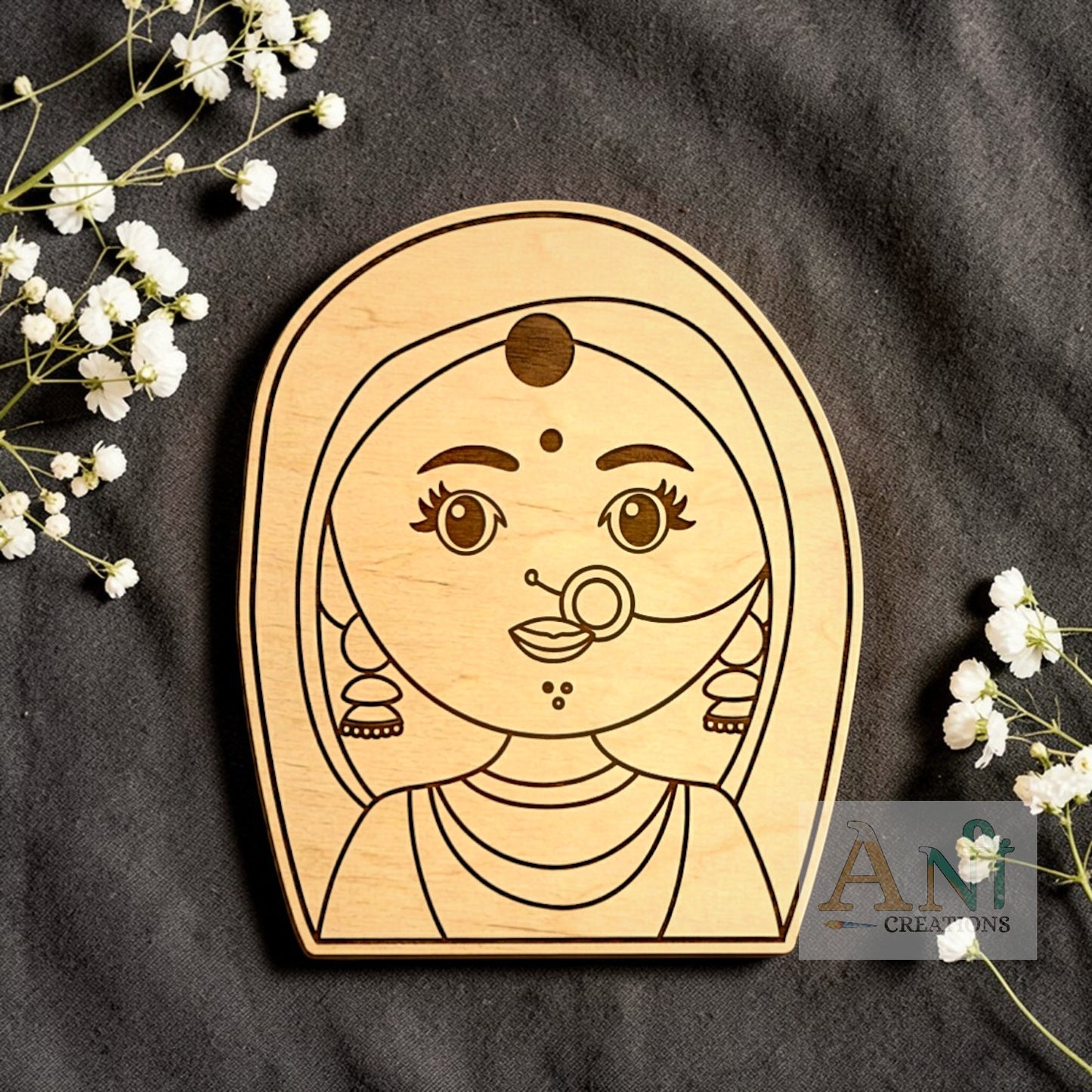 Padharo saa woman 4 MDF Cutout