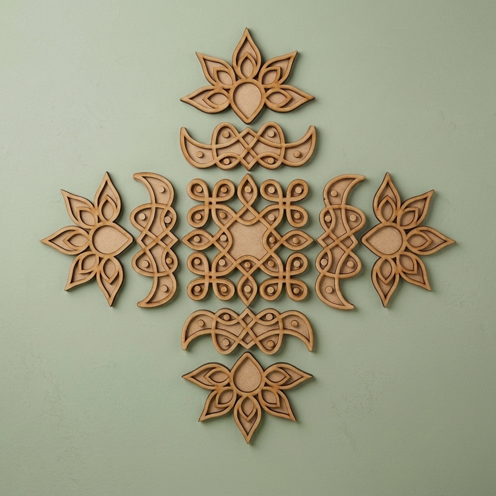kolam Double Layer Rangoli Base 48