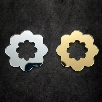 Golden Fancy Shape 5 Acrylic Mirror - 1000 Pcs