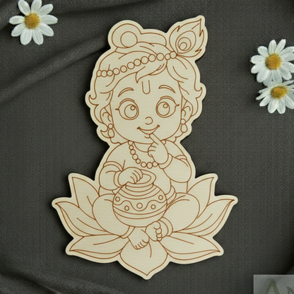 Baby krishna 6 MDF cutout