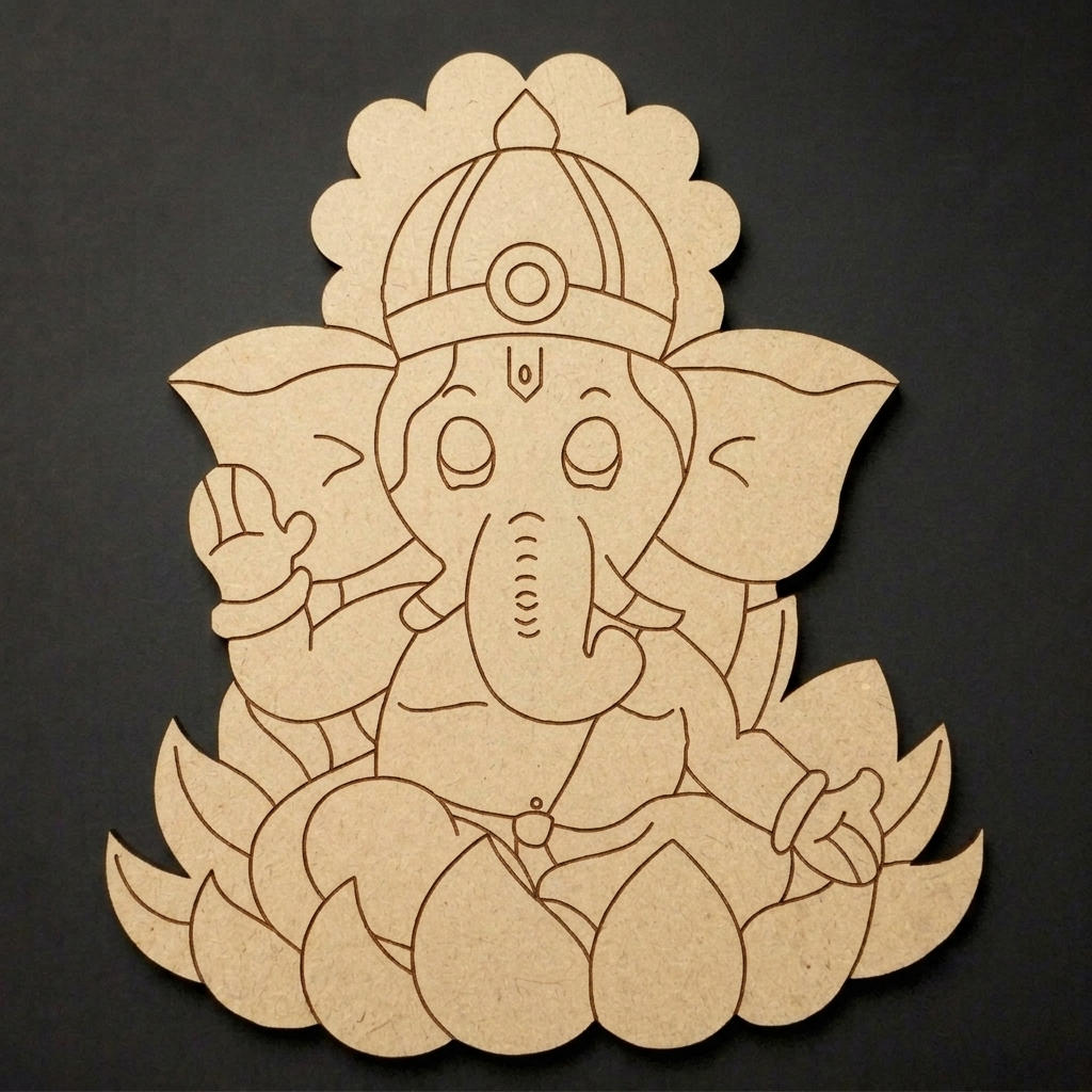 Ganpati ji 2 MDF Cutout